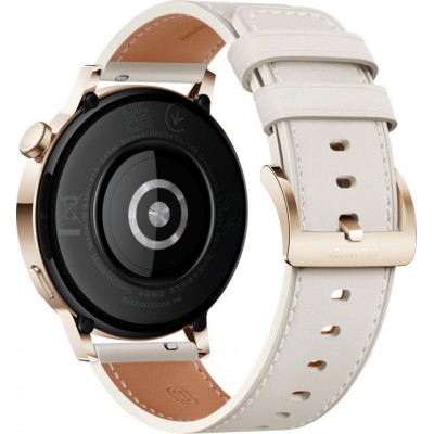 Huawei Watch GT 3 Elegant 42mm with White Leather Strap